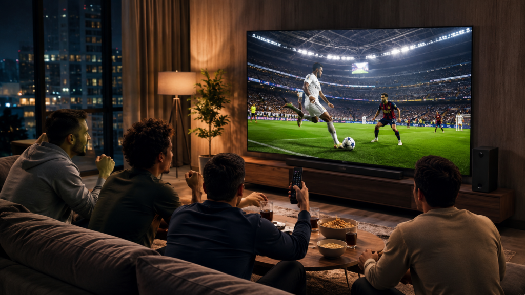 Champions League live stream in HD and 4K on Smart TV
