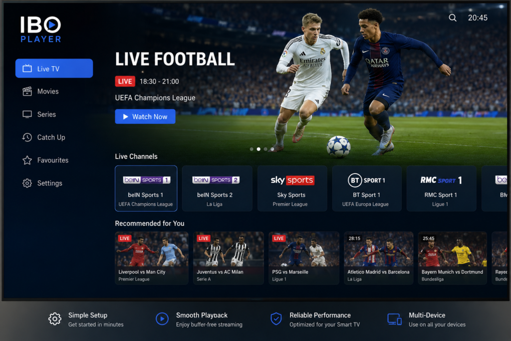 IBO PLAYER LIVE FOOTBALL UEFA Champions League
